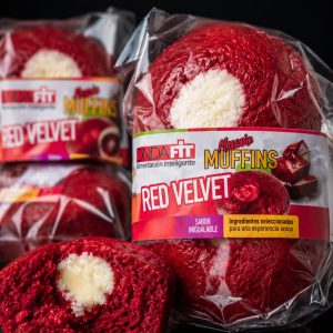 MUFFINS PROTEICO RED VELVET X6