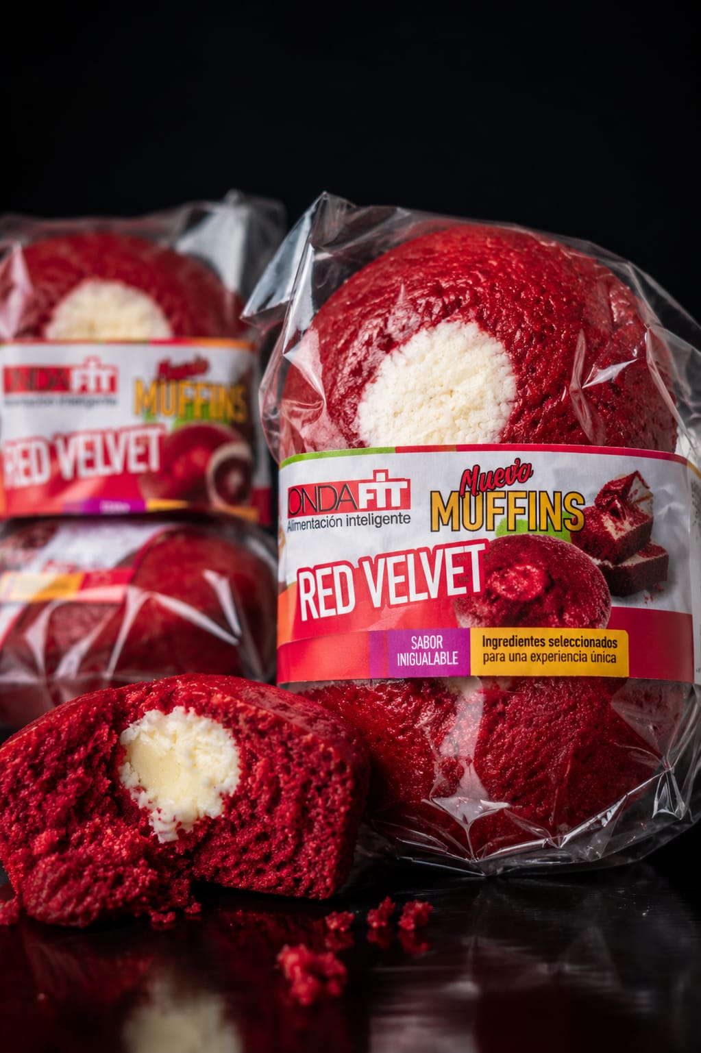 MUFFINS PROTEICO RED VELVET X6