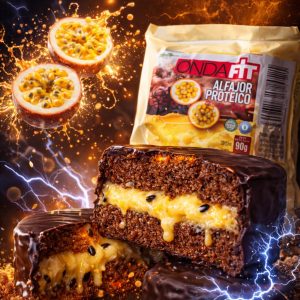 ALFAJOR PROTEICO RELLENO DE MARACUYA x6