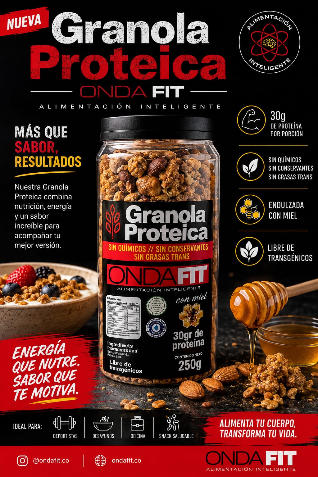 GRANOLA PROTEICA 250 GR